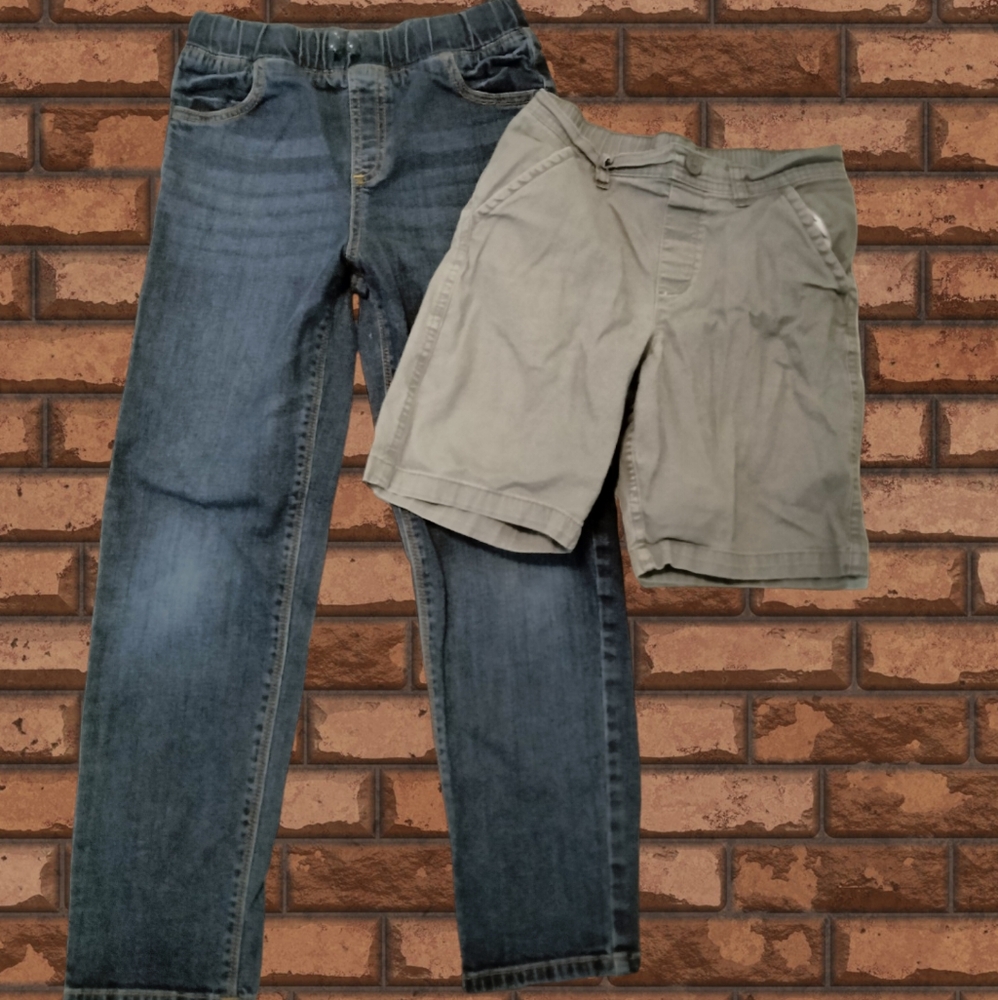 Boys Pull On Jeans and Pull On Shorts size 8